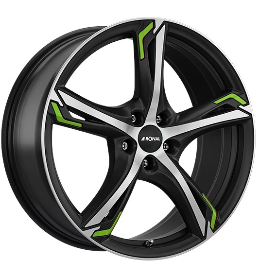 RONAL R62 GREEN ZWART MAT GEPOLIJST 4053881215687